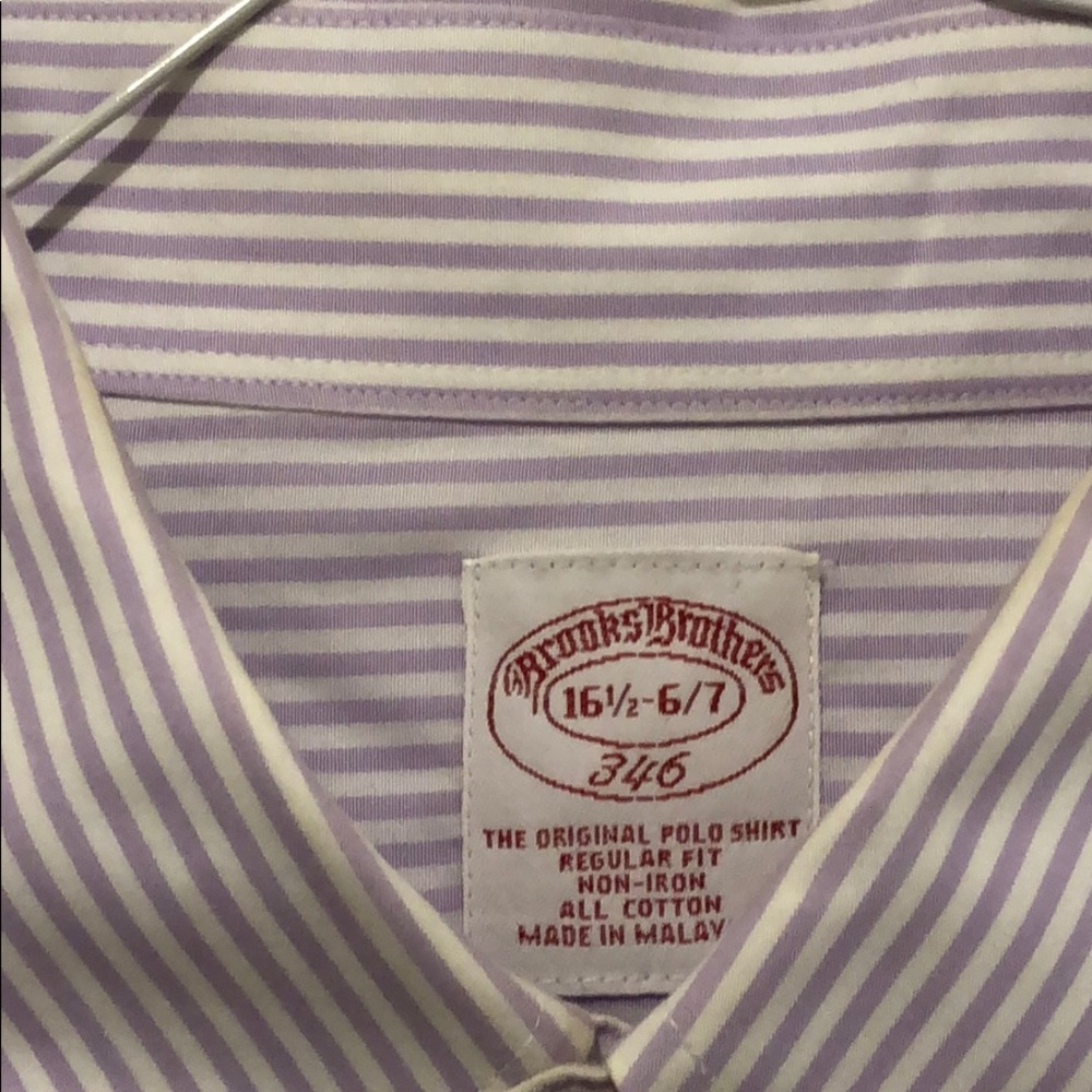 Brooks Brothers button-down shirt.